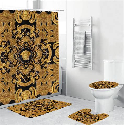 accessori bagno versace gold usato|Versace Gold Bathroom Accessory Sets .